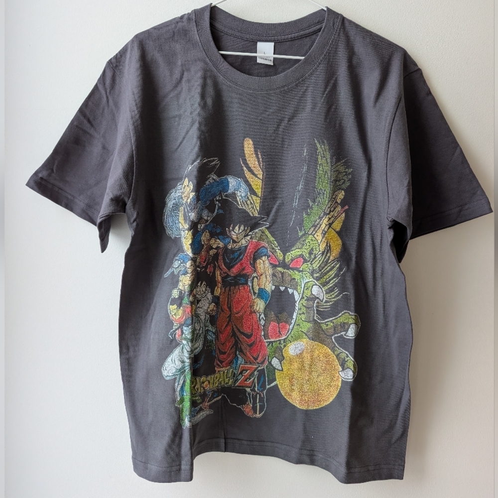 Dragon Ball Z Graphic T-Shirt, Short Sleeve, Never Worn, Ash Grey Tee